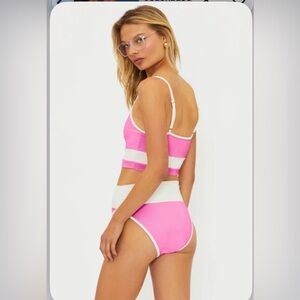 Beach Riot Prism Pink Egret Bikini Small/Medium NWT